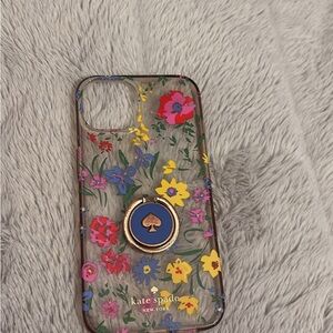 Kate Spade Floral iPhone 14 Case with Ring Holder - Multicolor